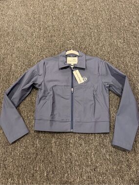 Sergio Tacchini Aria Zip Jacket Blue Indigo Size Small NWT